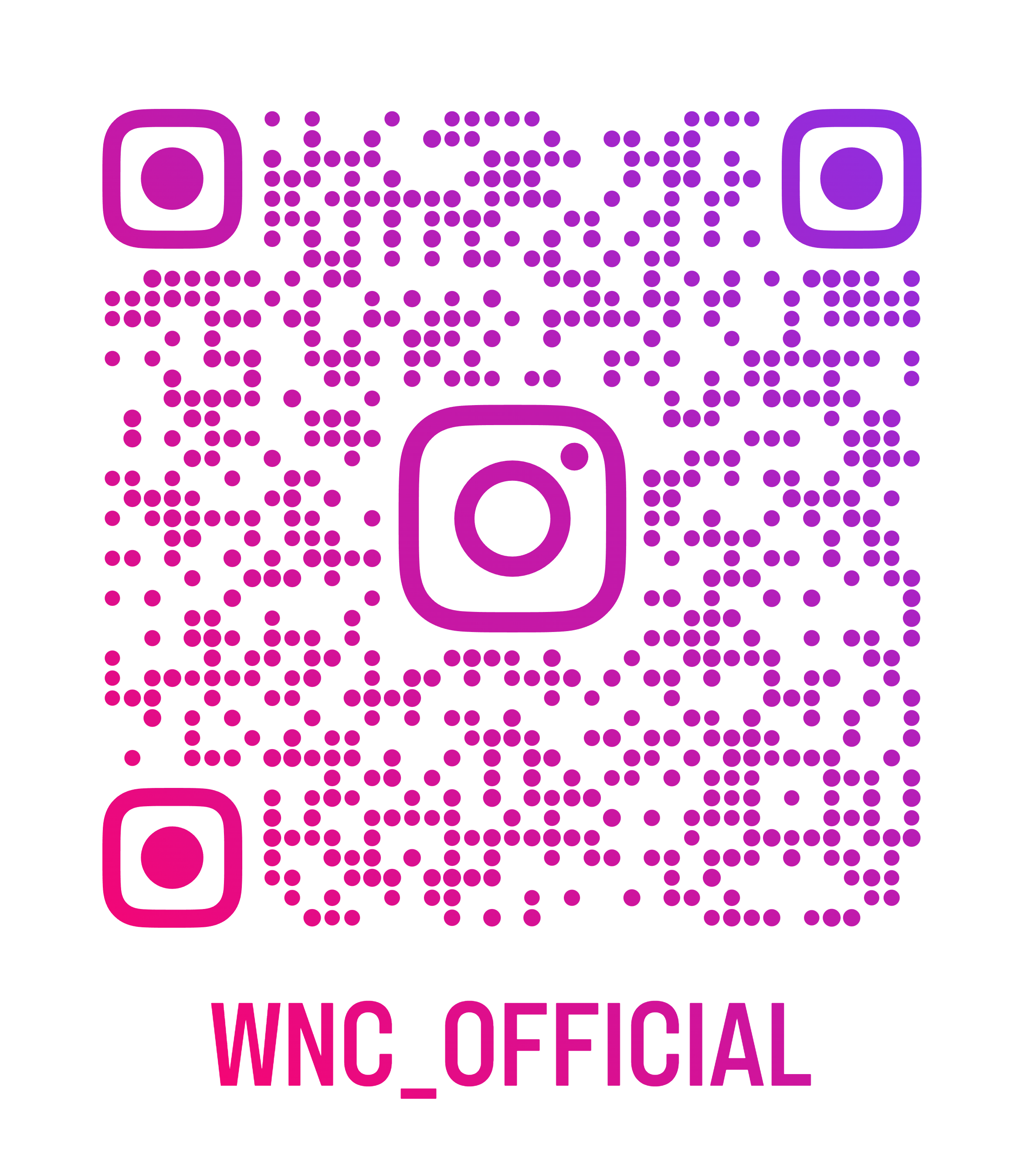 QR Code Instagram @wnc_official
